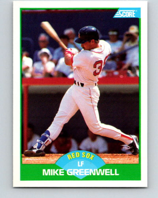 1989 Score #66 Mike Greenwell Mint Boston Red Sox