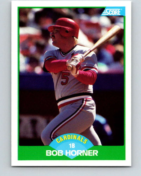 1989 Score #68 Bob Horner Mint St. Louis Cardinals