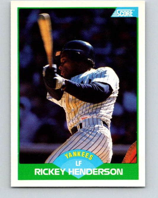 1989 Score #70 Rickey Henderson Mint New York Yankees