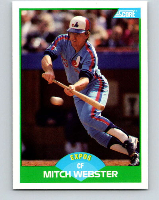 1989 Score #71 Mitch Webster Mint Chicago Cubs