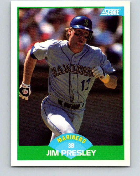 1989 Score #73 Jim Presley Mint Seattle Mariners