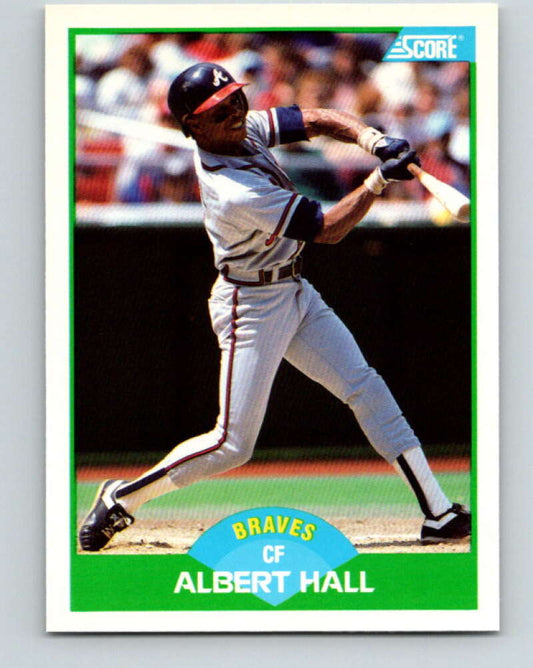 1989 Score #74 Albert Hall Mint Atlanta Braves