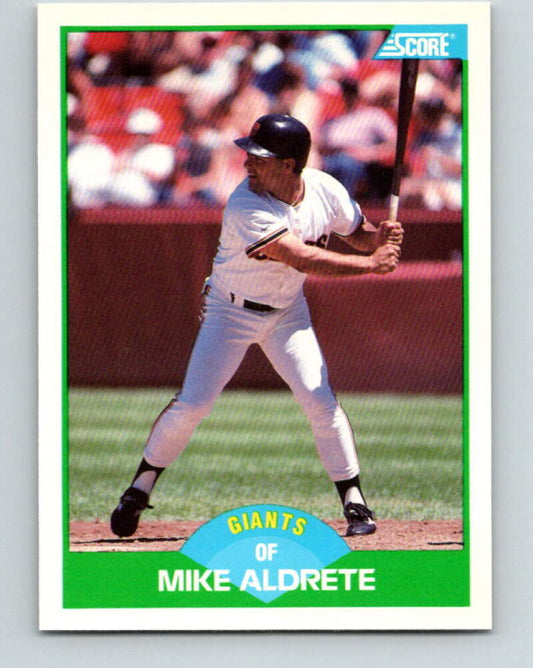 1989 Score #82 Mike Aldrete Mint San Francisco Giants