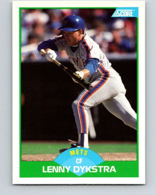 1989 Score #84 Lenny Dykstra Mint New York Mets