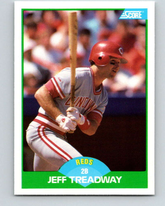 1989 Score #86 Jeff Treadway Mint Cincinnati Reds