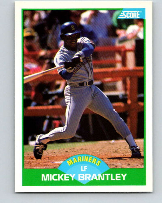 1989 Score #89 Mickey Brantley Mint Seattle Mariners