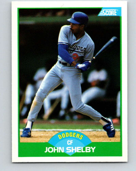 1989 Score #103 John Shelby Mint Los Angeles Dodgers