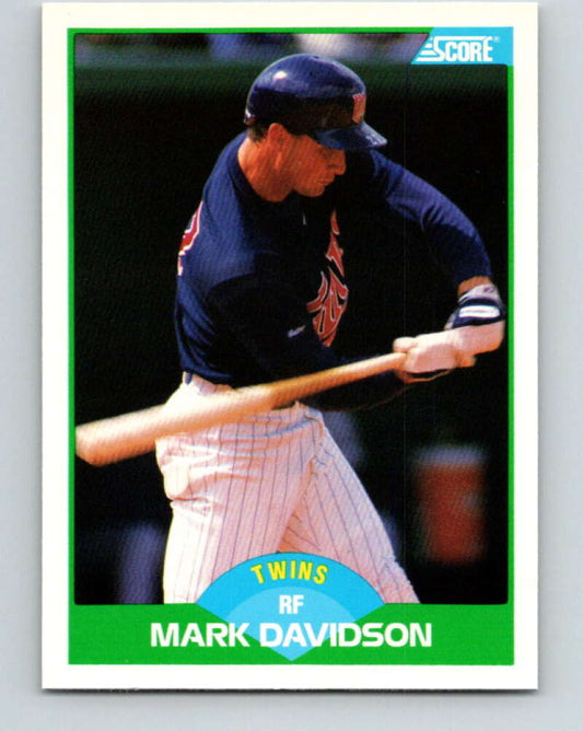 1989 Score #107 Mark Davidson Mint Minnesota Twins