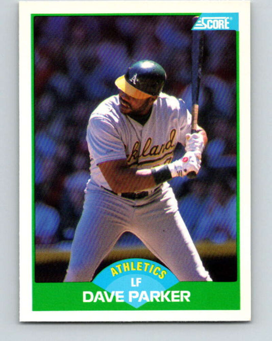 1989 Score #108 Dave Parker Mint Oakland Athletics