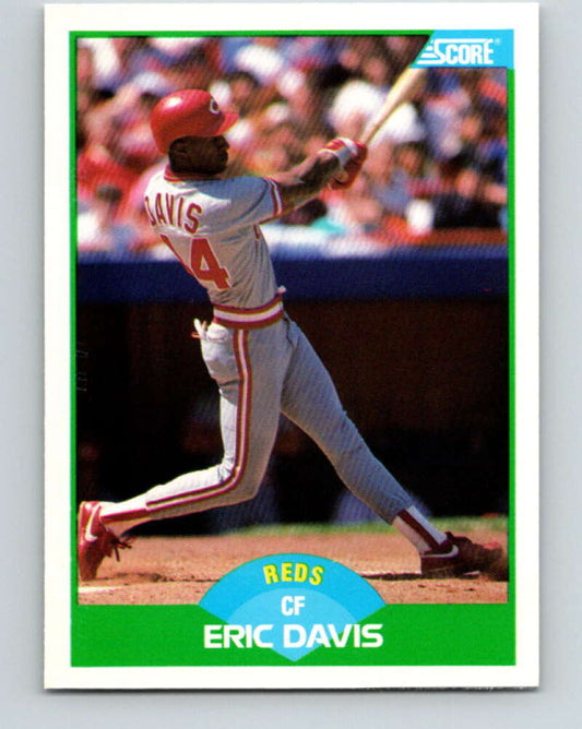 1989 Score #109 Eric Davis Mint Cincinnati Reds