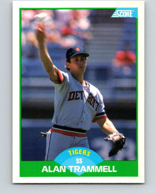 1989 Score #110 Alan Trammell Mint Detroit Tigers