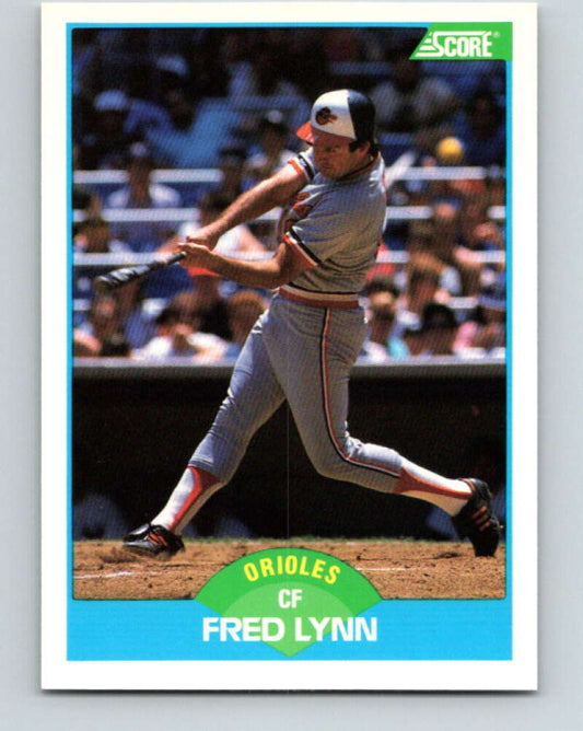 1989 Score #126 Fred Lynn Mint Baltimore Orioles
