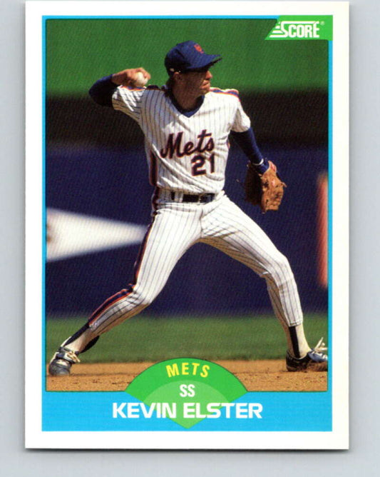 1989 Score #130 Kevin Elster Mint New York Mets