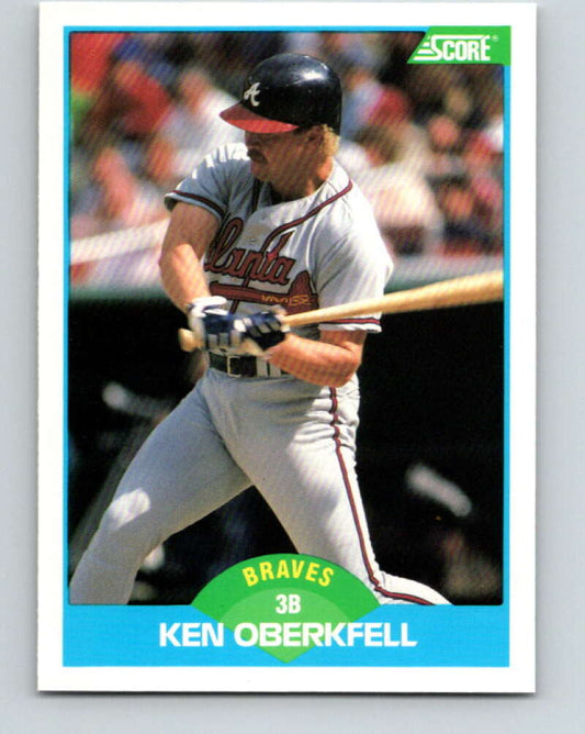 1989 Score #139 Ken Oberkfell Mint Atlanta Braves