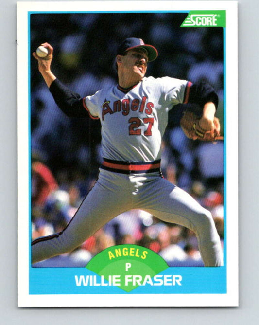 1989 Score #157 Willie Fraser Mint California Angels