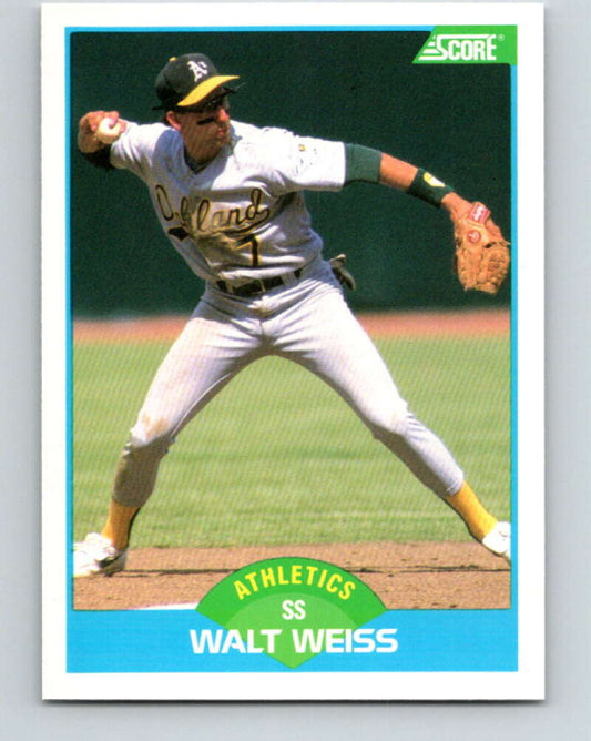 1989 Score #165 Walt Weiss Mint Oakland Athletics