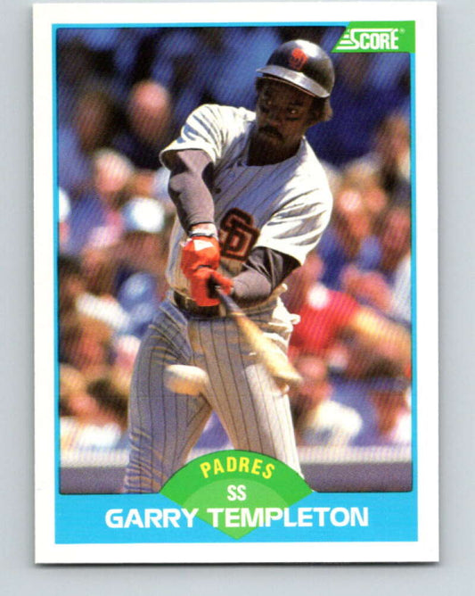 1989 Score #176 Garry Templeton Mint San Diego Padres
