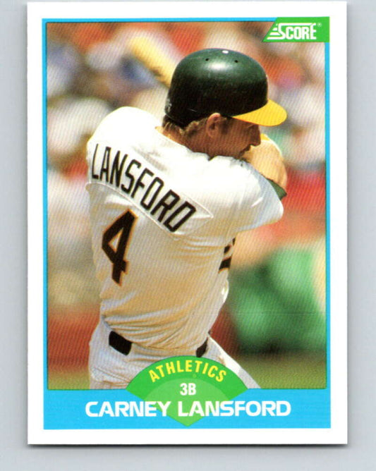 1989 Score #179 Carney Lansford Mint Oakland Athletics