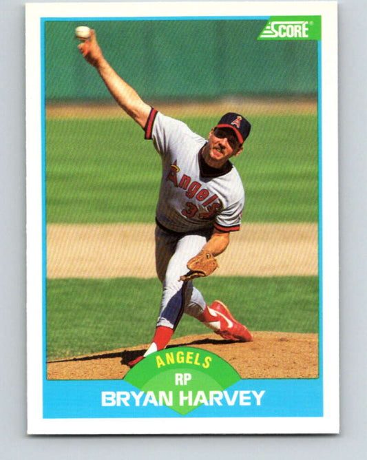 1989 Score #185 Bryan Harvey Mint RC Rookie California Angels