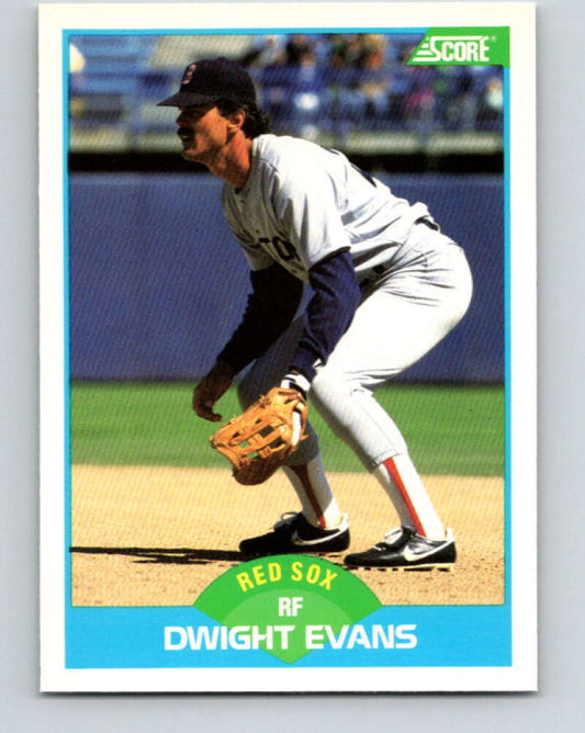 1989 Score #193 Dwight Evans Mint Boston Red Sox