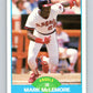 1989 Score #208 Mark McLemore Mint California Angels