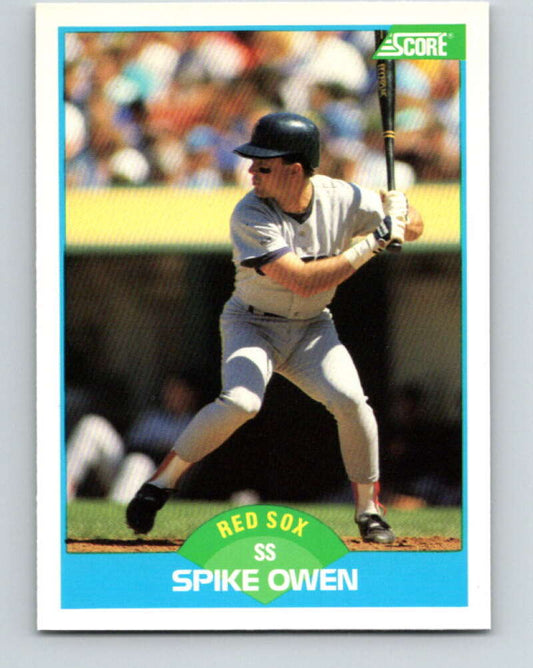 1989 Score #218 Spike Owen Mint Boston Red Sox