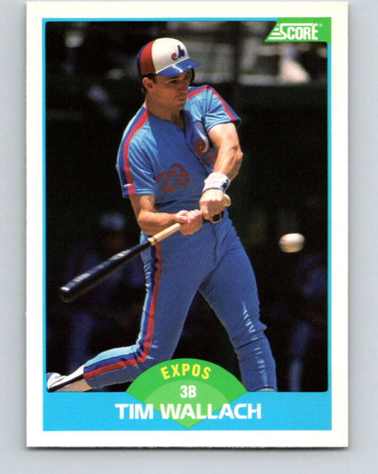 1989 Score #220 Tim Wallach Mint Montreal Expos