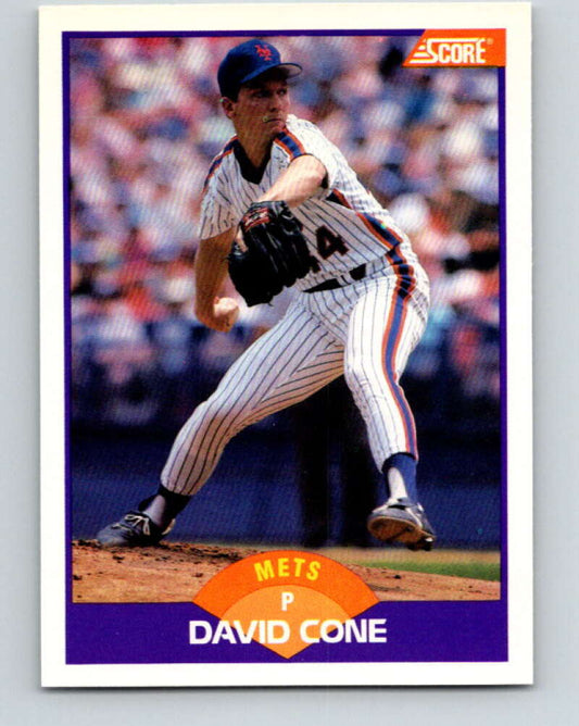 1989 Score #221 David Cone Mint New York Mets