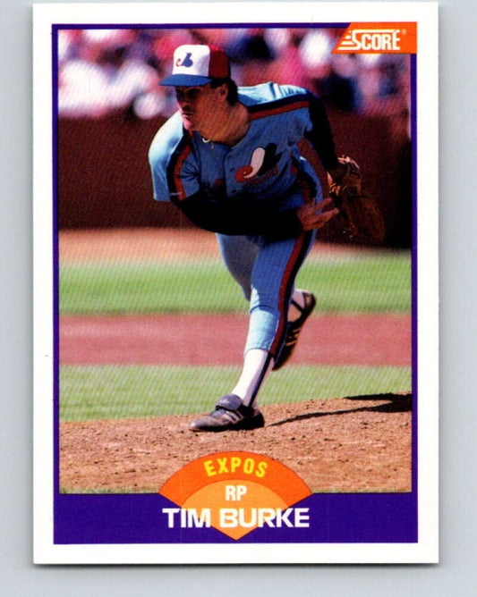 1989 Score #228 Tim Burke Mint Montreal Expos