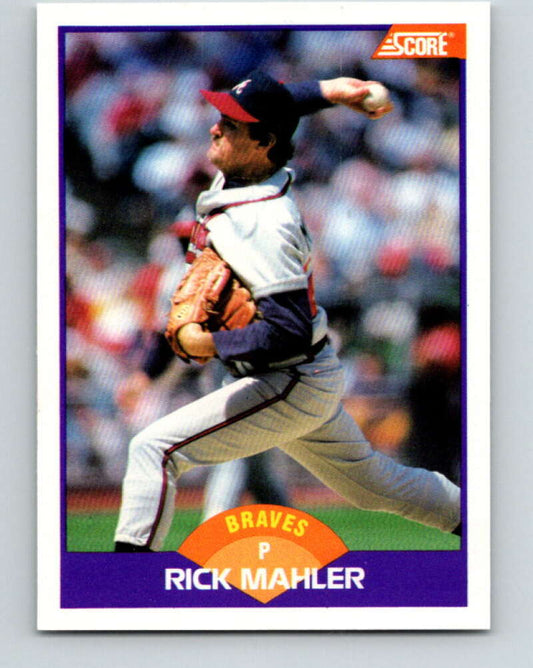 1989 Score #229 Rick Mahler Mint Atlanta Braves