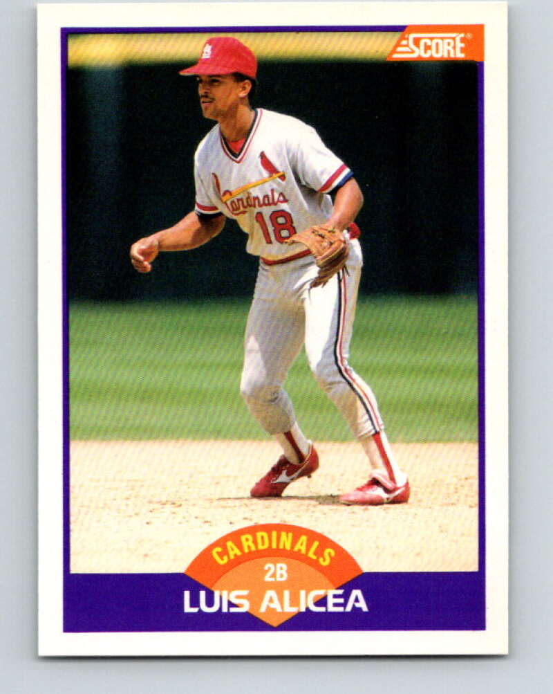 1989 Score #231 Luis Alicea Mint RC Rookie St. Louis Cardinals