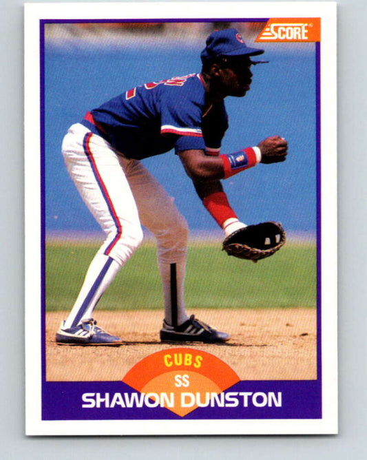 1989 Score #235 Shawon Dunston Mint Chicago Cubs
