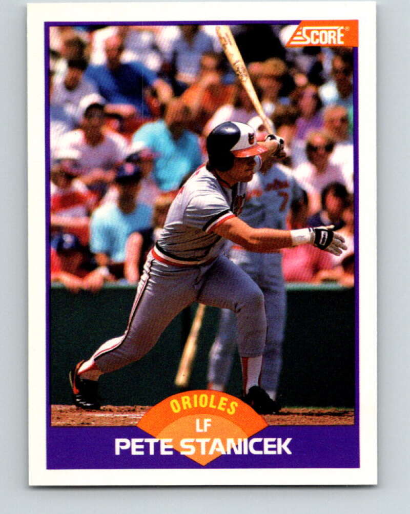 1989 Score #236 Pete Stanicek Mint Baltimore Orioles