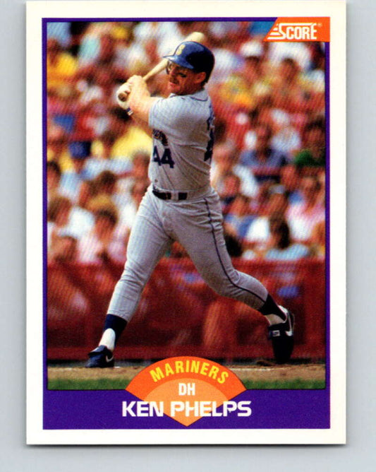 1989 Score #242 Ken Phelps Mint Seattle Mariners