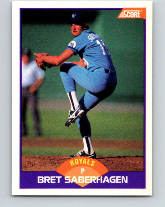1989 Score #251 Bret Saberhagen Mint Kansas City Royals