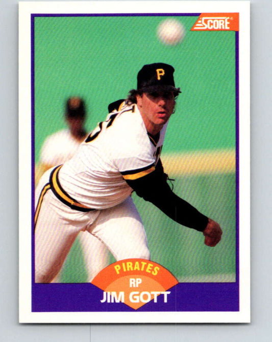 1989 Score #257 Jim Gott Mint Pittsburgh Pirates