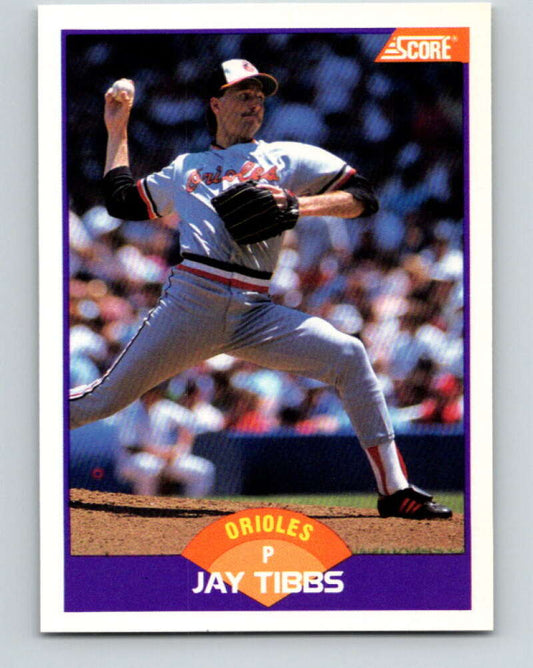 1989 Score #262 Jay Tibbs Mint Baltimore Orioles