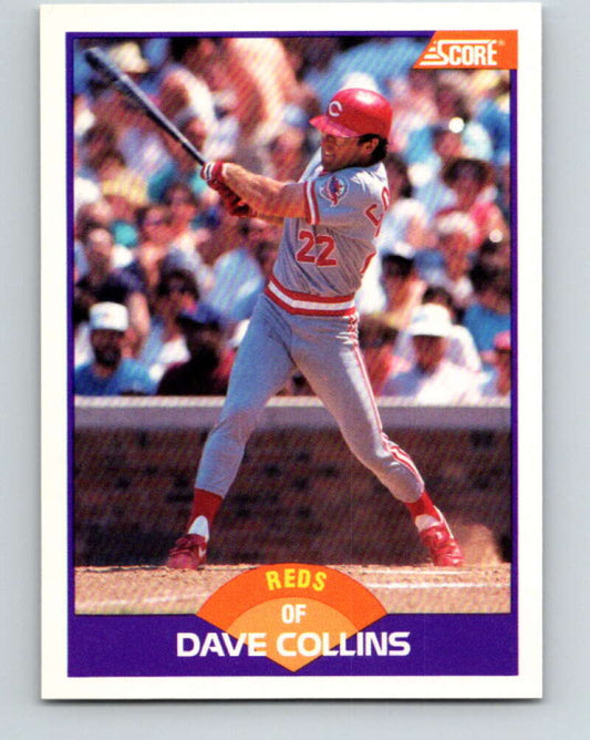 1989 Score #267 Dave Collins Mint Cincinnati Reds