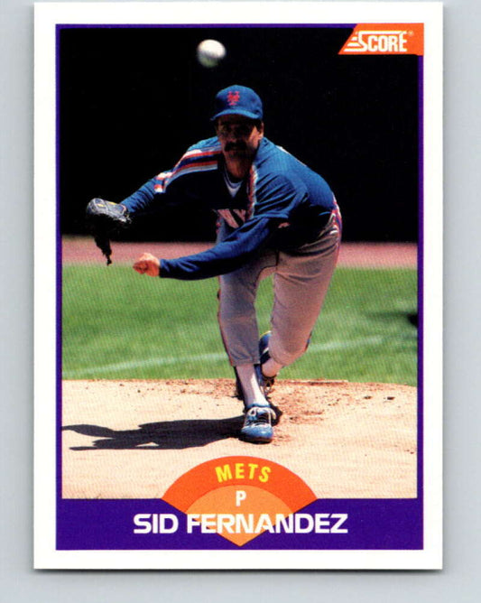 1989 Score #268 Sid Fernandez Mint New York Mets