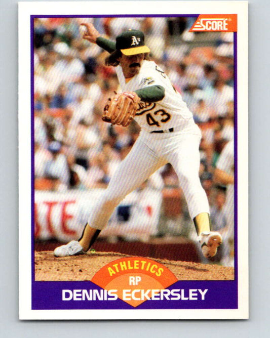 1989 Score #276 Dennis Eckersley Mint Oakland Athletics