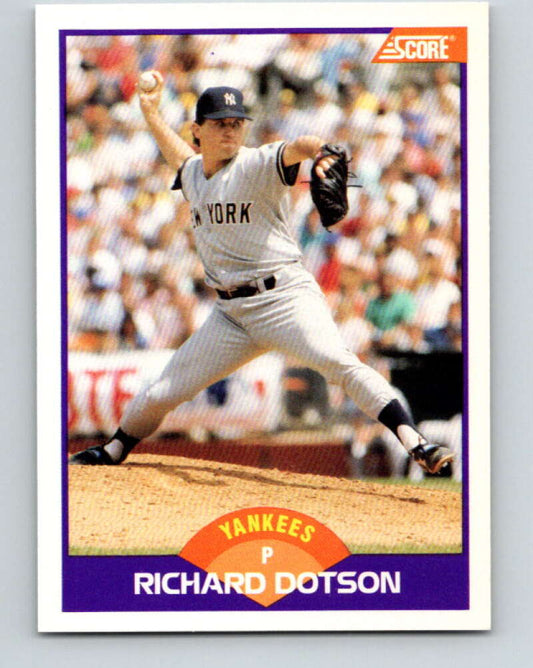 1989 Score #278 Richard Dotson Mint New York Yankees