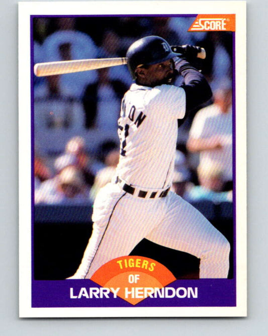 1989 Score #279 Larry Herndon Mint Detroit Tigers