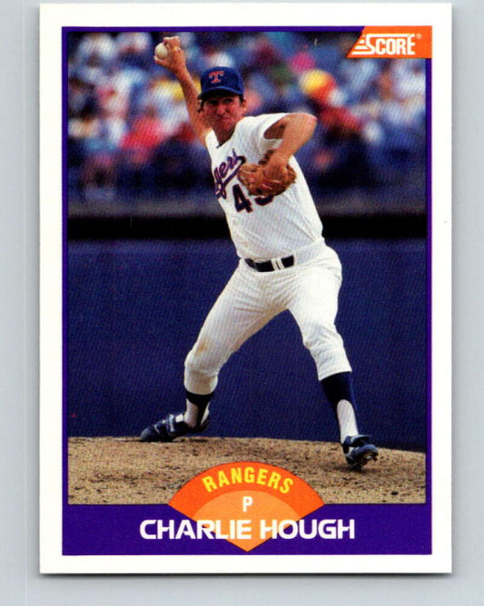 1989 Score #295 Charlie Hough Mint Texas Rangers