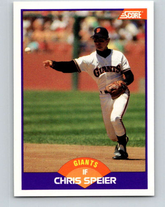 1989 Score #297 Chris Speier Mint San Francisco Giants