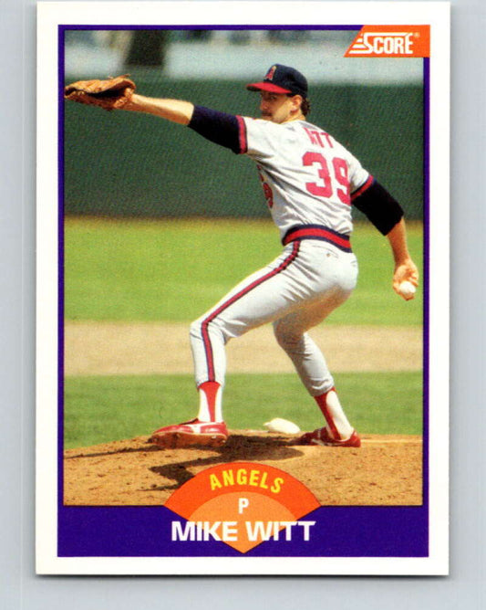1989 Score #298 Mike Witt Mint California Angels