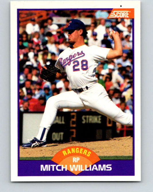 1989 Score #301 Mitch Williams Mint Texas Rangers