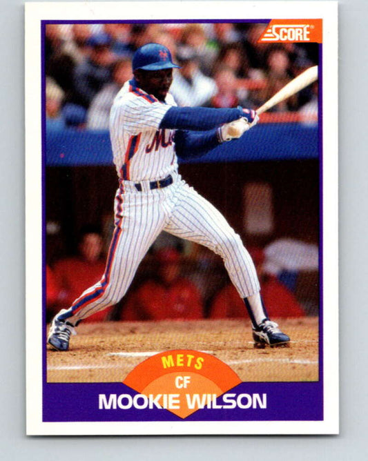 1989 Score #302 Mookie Wilson Mint New York Mets