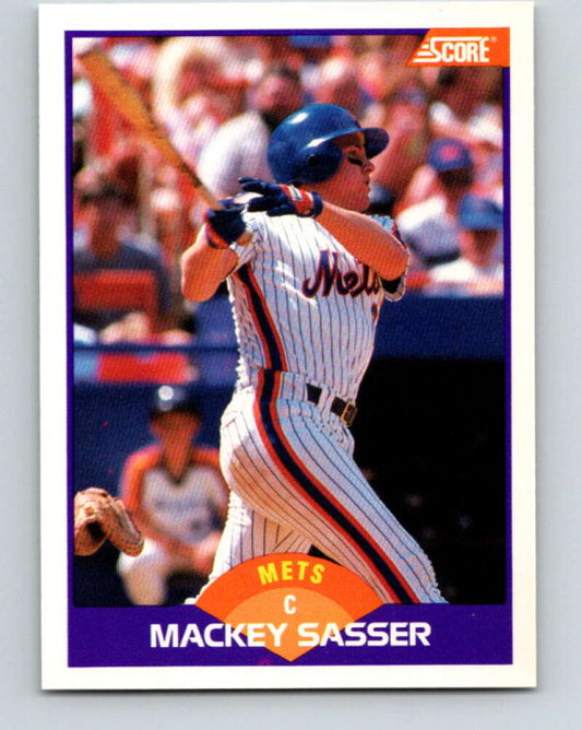 1989 Score #303 Mackey Sasser Mint New York Mets