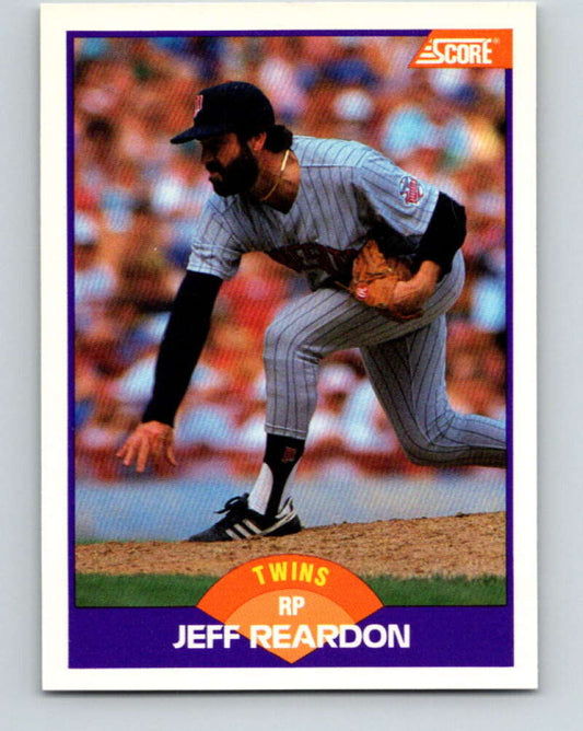 1989 Score #305 Jeff Reardon Mint Minnesota Twins