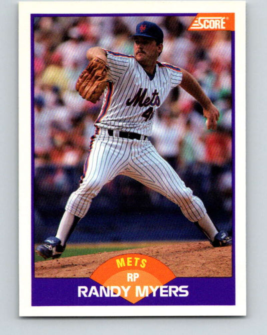 1989 Score #306 Randy Myers Mint New York Mets